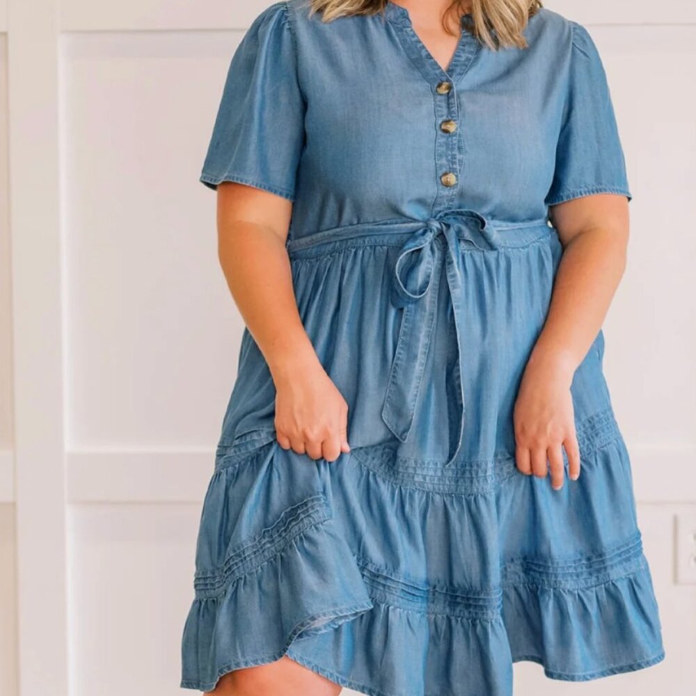 Denim Dress – Merrick White - MW collection
